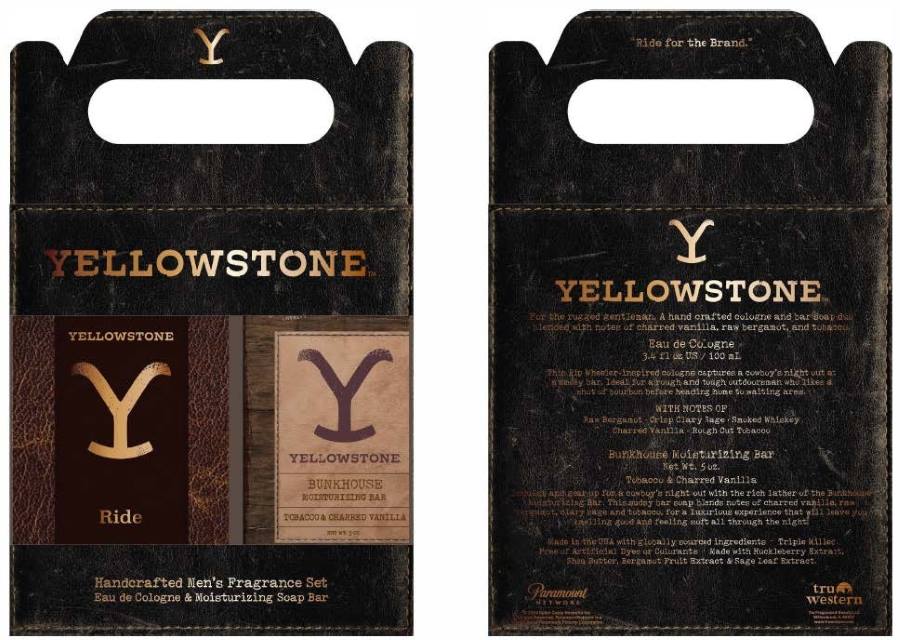 TRU WESTERN YELLOWSTONE RIDE MENS GIFT SET - COLOGNE/BUNKHOUSE SOAP 