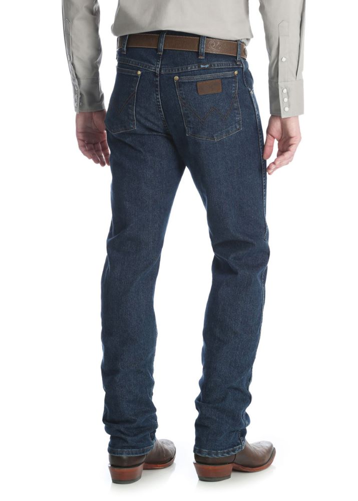 Wrangler Mens Premium Performance Cowboy Cut Regular Fit 34" - Midnight Rinse