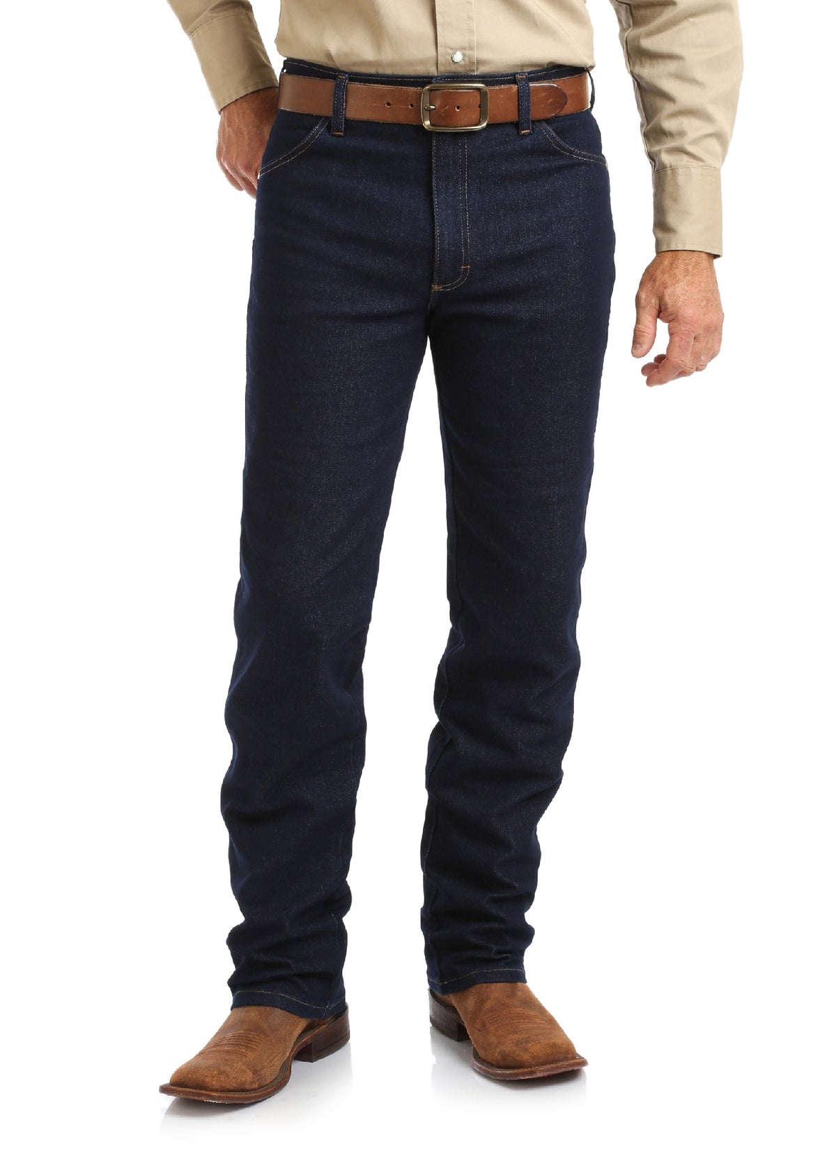 Jeans Wrangler Mens Flex Fit Active Cowboy Cut Original 34" Leg - Prewashed Indigo