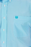 Cinch Mens Tencel Long Sleeve Shirt - Light Blue Stripe [sz:l]