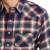 Ariat Mens Herne Retro Long Sleeve Shirt Dress Blues