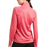 Ariat Sunstopper Womens 2.0 1/4 Zip Long Sleeve Baselayer - Party Punch Dot
