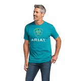 Ariat Mens Blends T Shirt - Dark Teal Heather