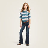 Ariat Girls Real Snap Long Sleeve Shirt - Downstream Serape