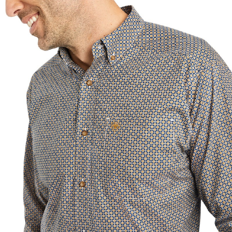 Ariat Greysen Mens Classic Long Sleeve Shirt - Estate Blue