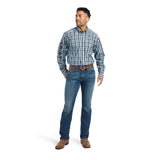 Ariat Cade Mens Pro Series Team Classic Long Sleeve Shirt - Ocean Depths