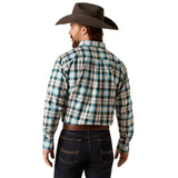 ARIAT PRO TEAM CANNON MENS LONG SLEEVE SHIRT - BLUE/GREY/WHITE [SZ:S]