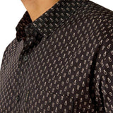 ARIAT MITCHELL MENS MODERN FIT LONG SLEEVE SHIRT - PHANTOM [SZ:S]