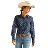 ARIAT TEAM KIRBY STRETCH LONG SLEEVE SHIRT - BACKWOODS IKAT [SZ:XS]
