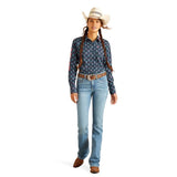 ARIAT TEAM KIRBY STRETCH LONG SLEEVE SHIRT - BACKWOODS IKAT [SZ:XS]
