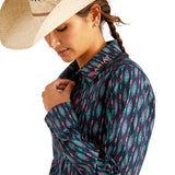 ARIAT TEAM KIRBY STRETCH LONG SLEEVE SHIRT - BACKWOODS IKAT [SZ:XS]