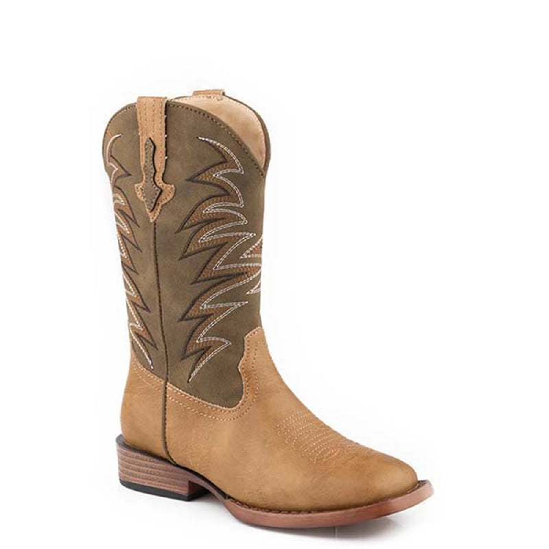 Roper Kids Clint - Tan/olive