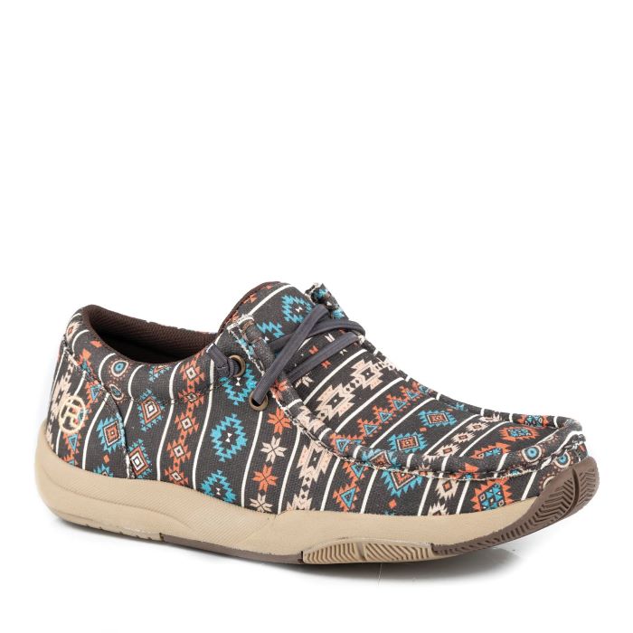 Roper Clearcut Low Womens Shoe - Multi Aztec Canvas