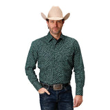 Roper Amarillo Collection Long Sleeve Shirt - Green