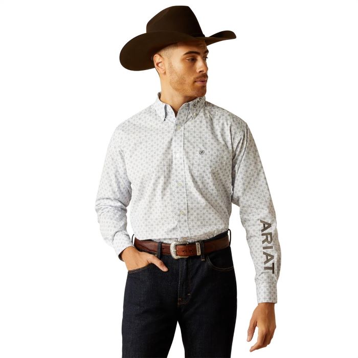 ARIAT TEAM KODY MENS LONG SLEEVE SHIRT - LIGHT BLUE [SZ:M]