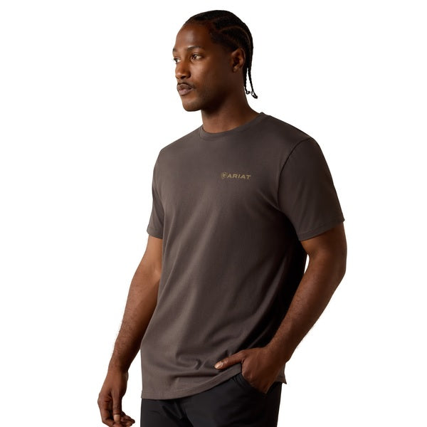 Ariat Southwest Wooden Reticle Short Sleeve Mens Tee - Vintage Black [sz:m]