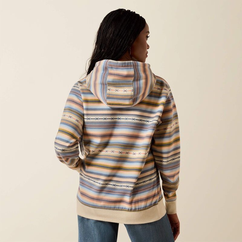 Ariat Logo 2.0 Womens Hoodie - Multicoloured Serape [sz:s]