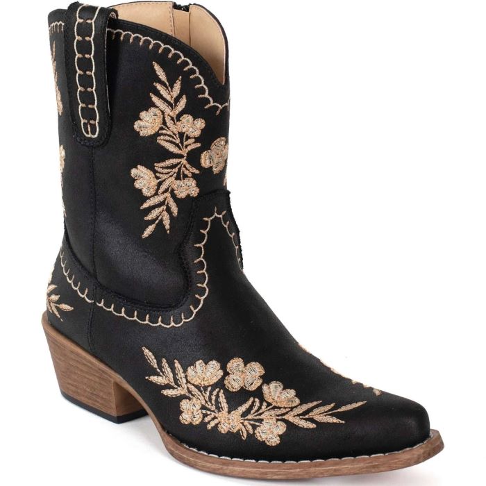 Roper Wynona Womens Shorty Boot - Black [sz:5.5]
