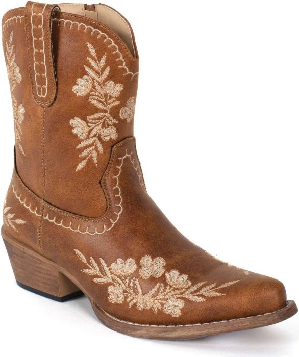 Roper Wynona Womens Shorty Boot - Tan [sz:5.5]