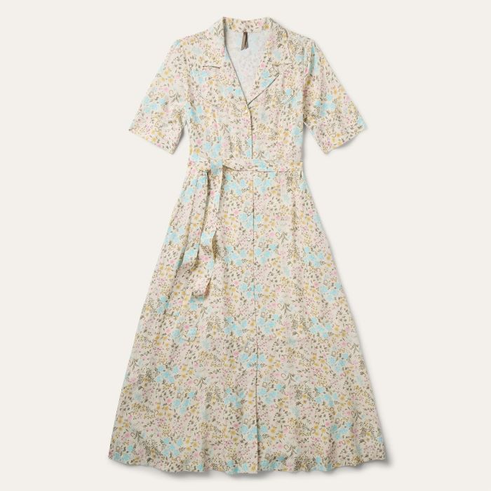 Stetson Prairie Floral Womens Short Sleeve Dress [sz:s]