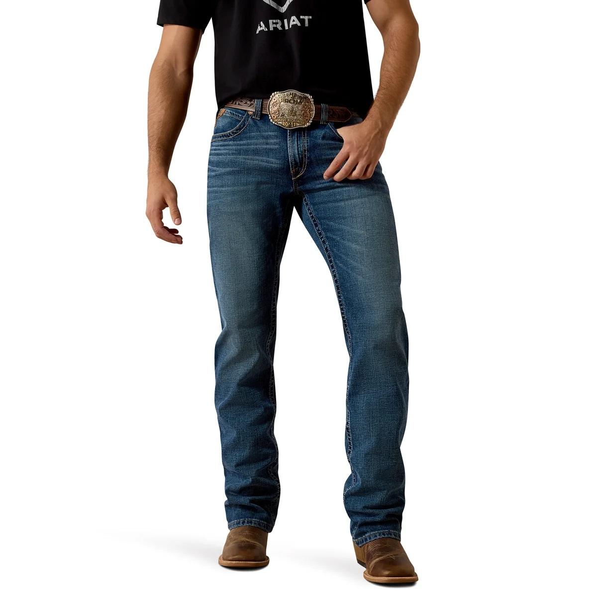 Ariat Mens M4 Thornton Relaxed 34" Boot Cut Jean - Heath [sz:30]