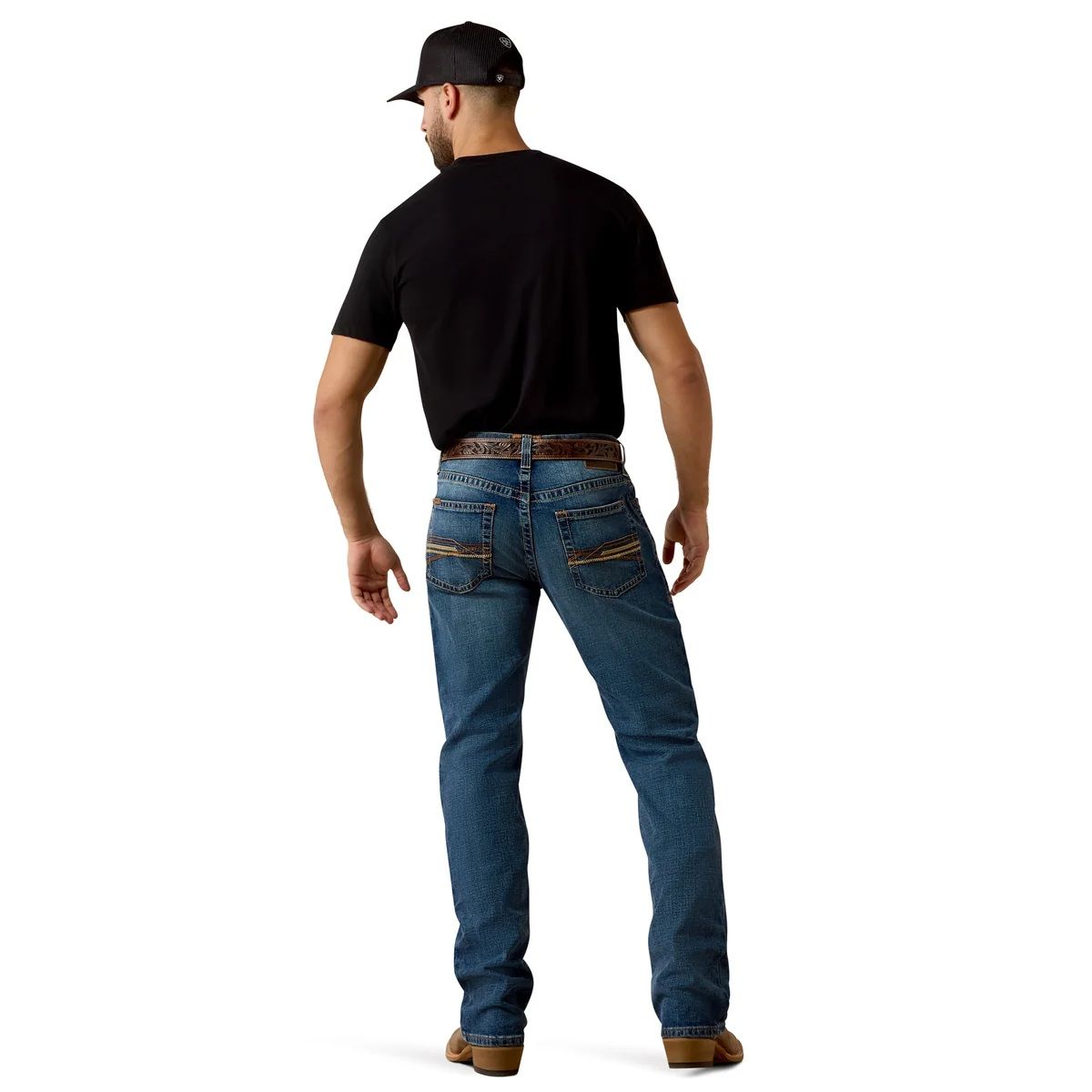 Ariat Mens M4 Thornton Relaxed 34" Boot Cut Jean - Heath [sz:30]