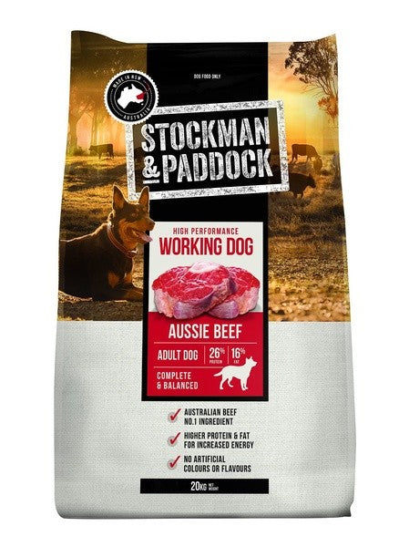 Stockman & Paddock Dog Working Dog 20kg - Red