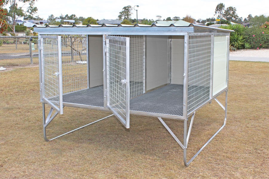 Dog Kennel 2 Bay Aussie Fpr Floor