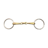 Bit Cavalier Loose Ring Training Snaffle Bit With Gold Mouth