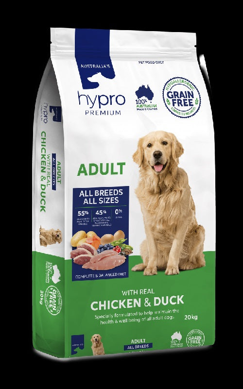 Hypro Premium Dog Adult Grain-free Chicken And Duck 20kg