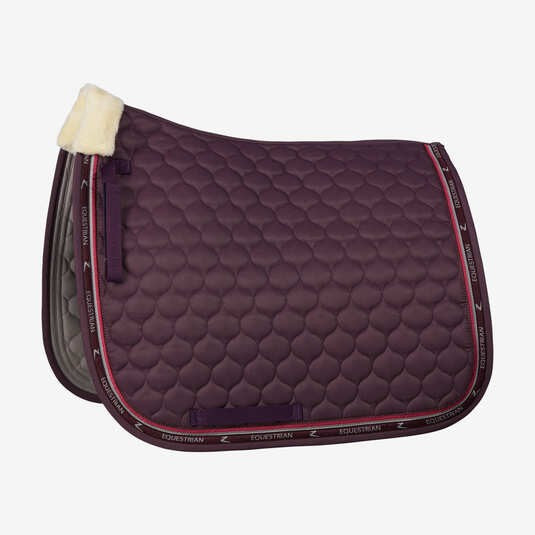 Horze Claremont Dressage Saddlepad - Eggpant Deep Purple
