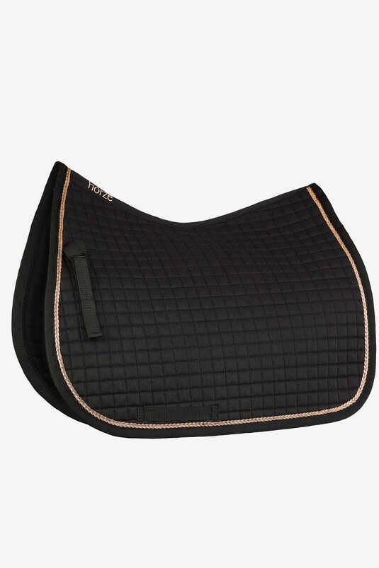 Horze Glarus Ap Saddlepad With Braiding - Black