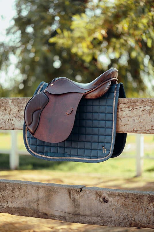 Horze Munich All Purpose Reflecting Pond Blue Saddle Pad Pony