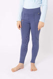 HORZE JAYLANI KIDS FULL GRIP TIGHTED - VELVET MORNING PURPLE [SZ:XS]