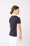 HORZE NYRA KIDS SHOW SHIRT - DARK NAVY [SZ:S]