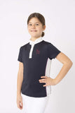 HORZE NYRA KIDS SHOW SHIRT - DARK NAVY [SZ:S]