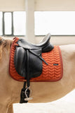 B VERTIGO EMPOWERMENT DRESSAGE SADDLE PAD - CINNABAR