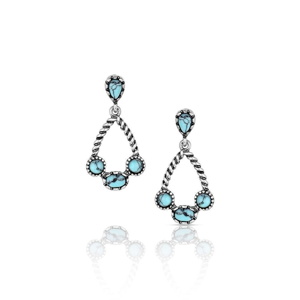 Montana Attitude Earrings - Wander West Turquoise [sz:2]