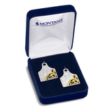 Montana Silversmith Earrings - Rural Route Cow Tag [sz:2]