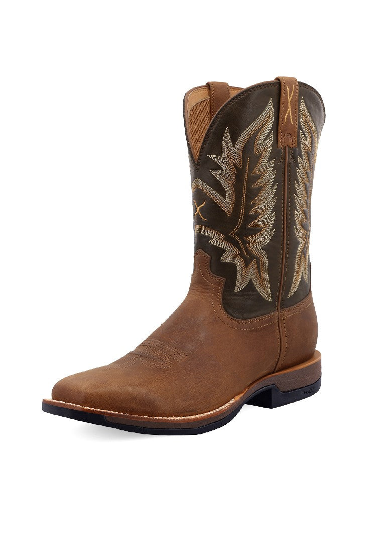 Twisted X Mens 11 Tech X1 Boot - Buff Tan/burnt Olive