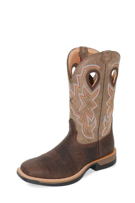 TWISTED X MENS 12" TECH X1 BOOT - BROWN/BOMBER [SZ:7.0]
