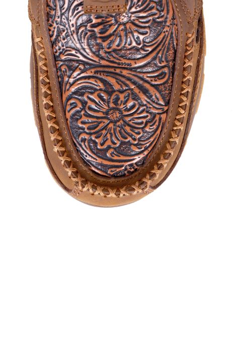 Twisted X Womens Tooled Cellstretch Slip On - Brown [sz:7.0]