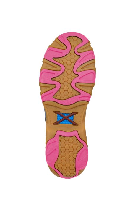 TWISTED X WOMENS CELLSTRETCH ELASTIC TIE - PECAN/ECO DUST/PINK [SZ:6.0]