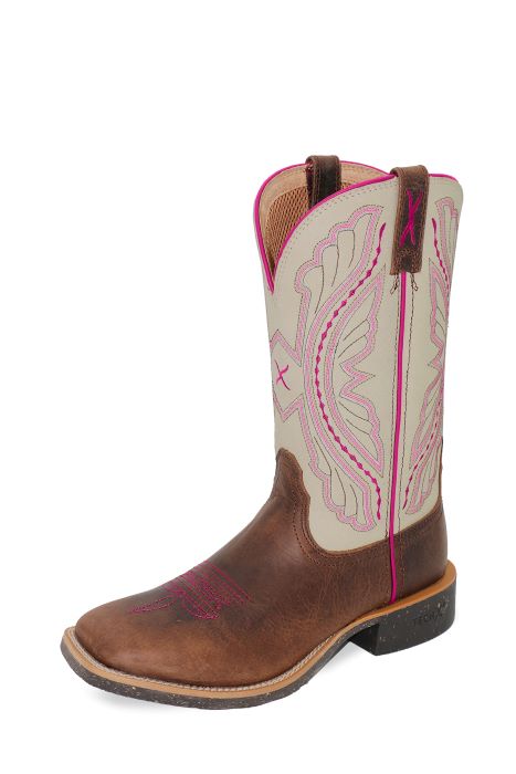 TWISTED X WOMENS 11" TECH X2 BOOT - BROWN/ALMOND MILK [SZ:8.0]