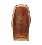 Ariat Womens Round Up Wide Square Toe Powder Brown