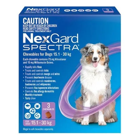 Nexgard Spectra 15kg-30kg 3 Pack
