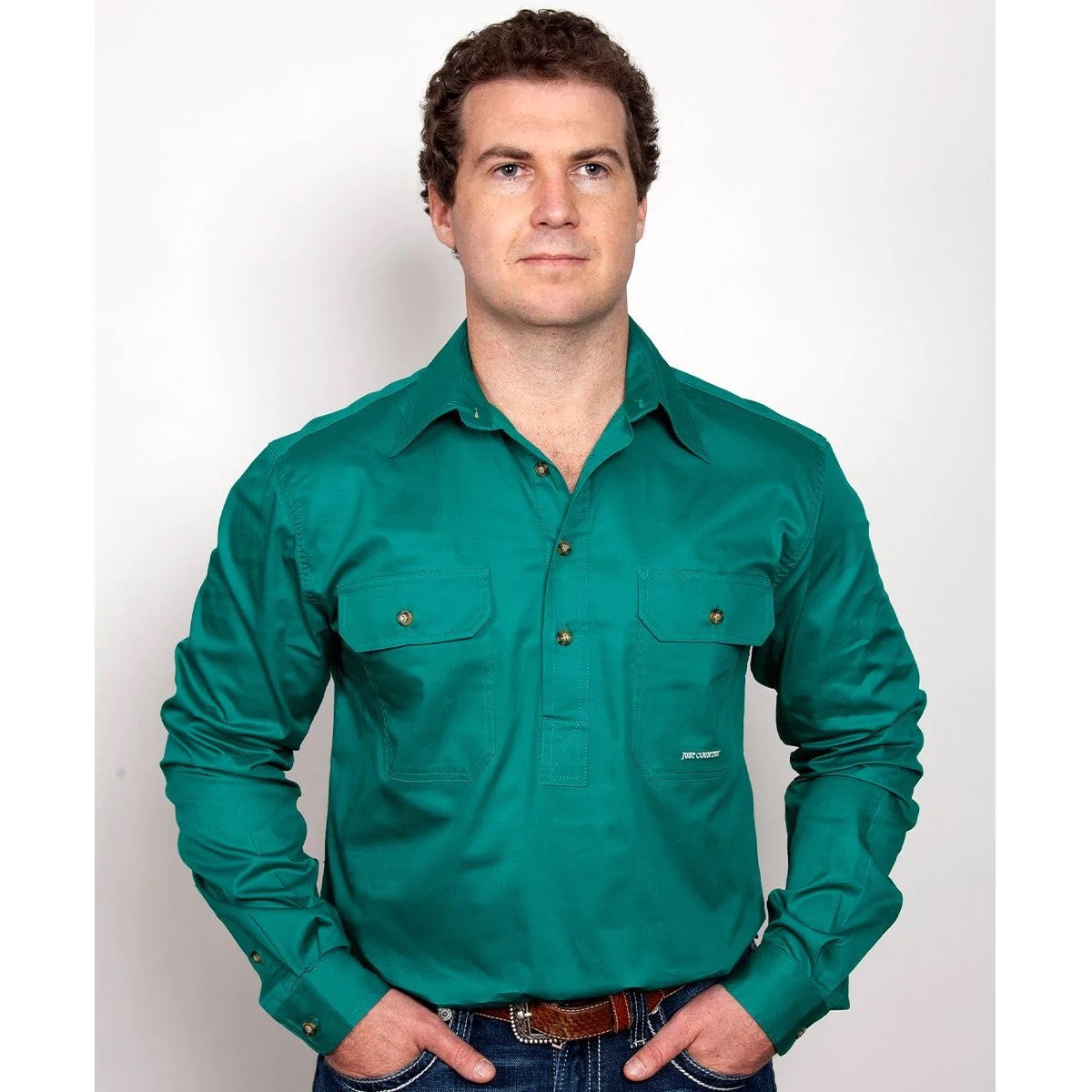 Just Country Cameron Shirt Dark Green