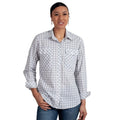 JUST COUNTRY ABBEY FULL BUTTON - GREY CHECK [SZ:8]
