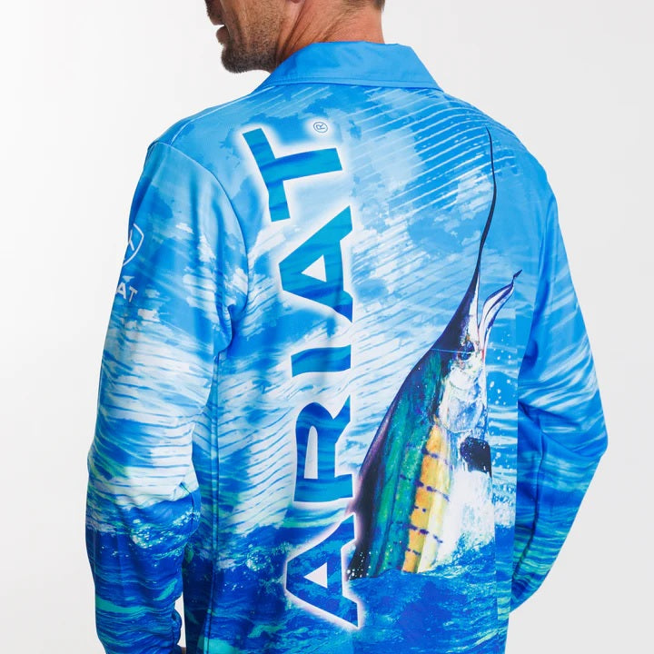 ARIAT UNI FISHING SHIRT - MARLIN [SZ:XXS]