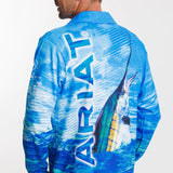 ARIAT UNI FISHING SHIRT - MARLIN [SZ:XXS]